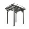 Highwood Usa Bodhi 8 x 8 Poly Outdoor Pergola Gazebo AD-PGLA0808-CGE - alternate 1